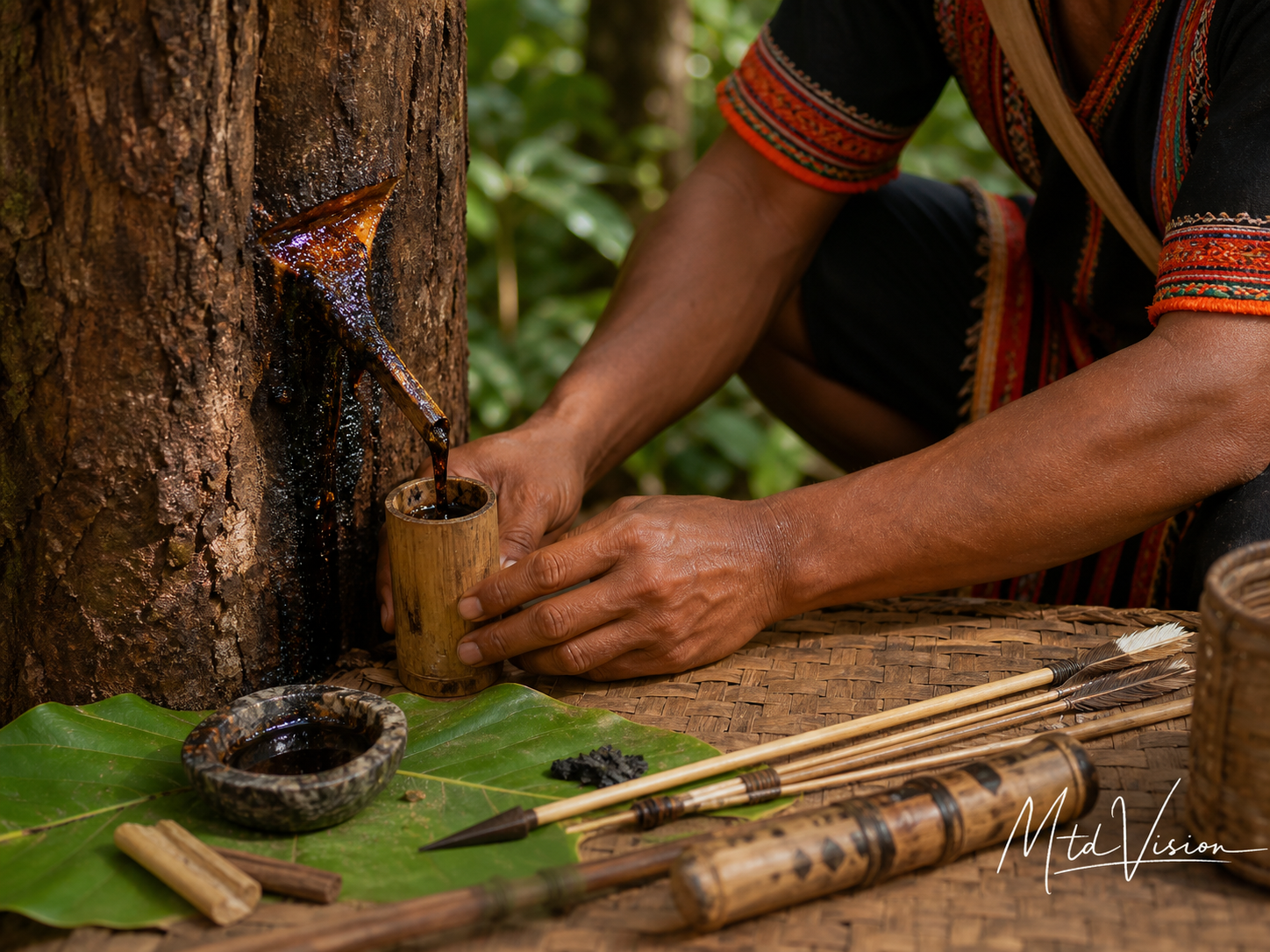 Arrow poison made from tree sap.