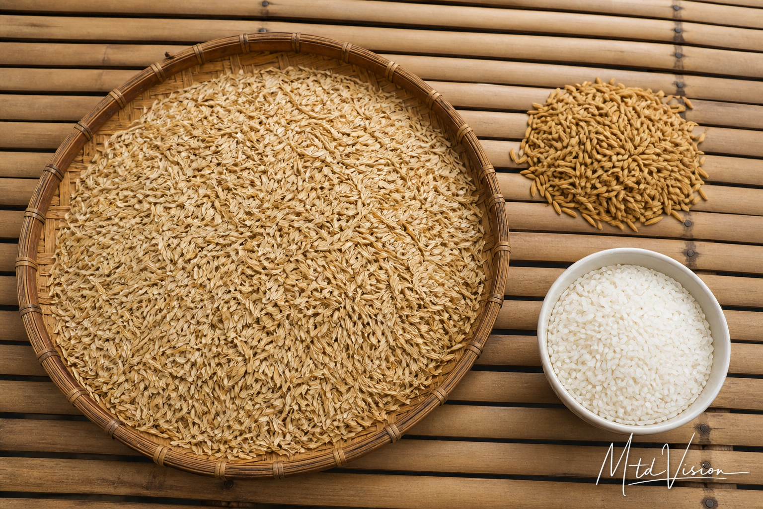 Rice husk.