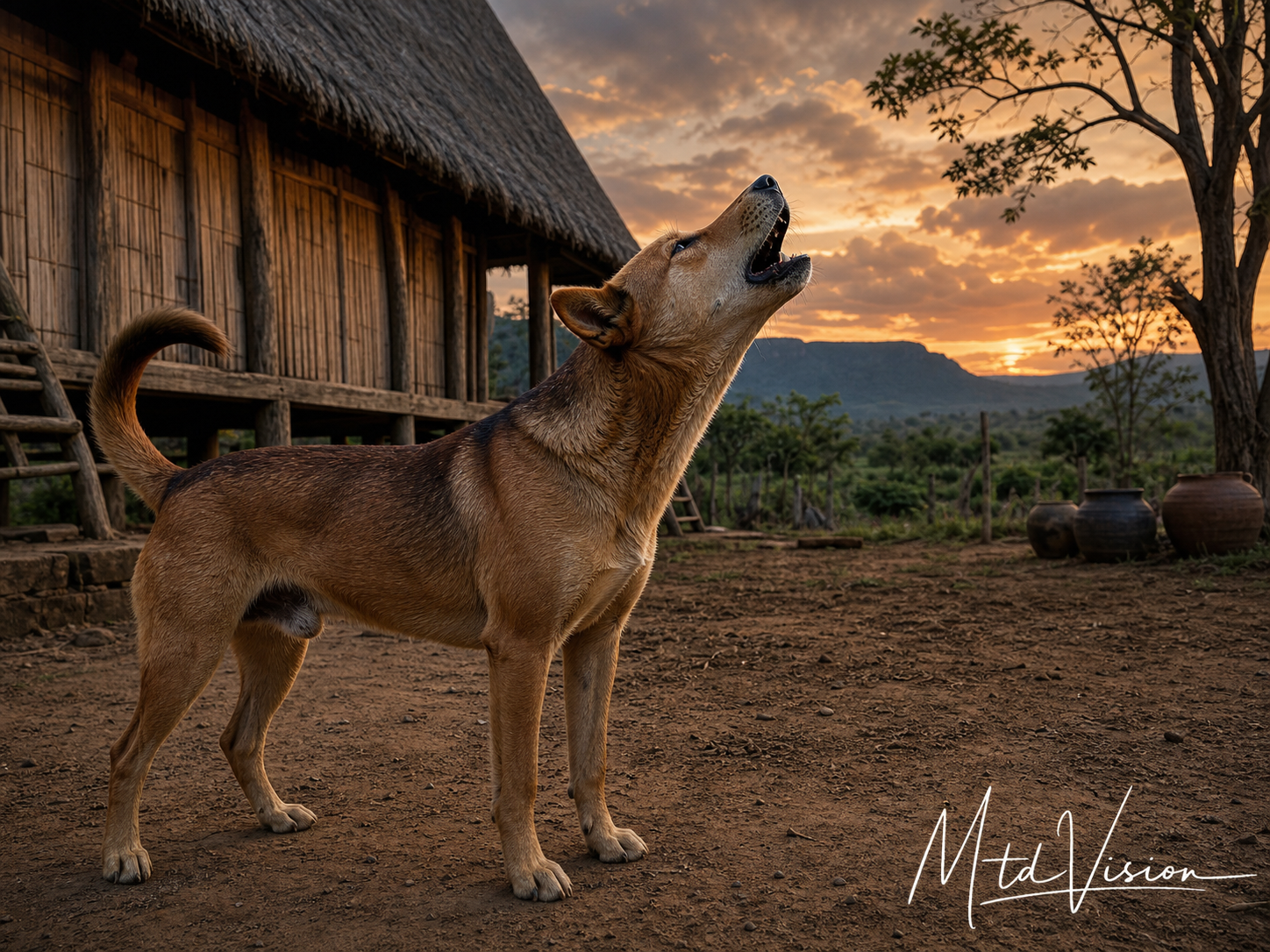 To howl (of dog).
