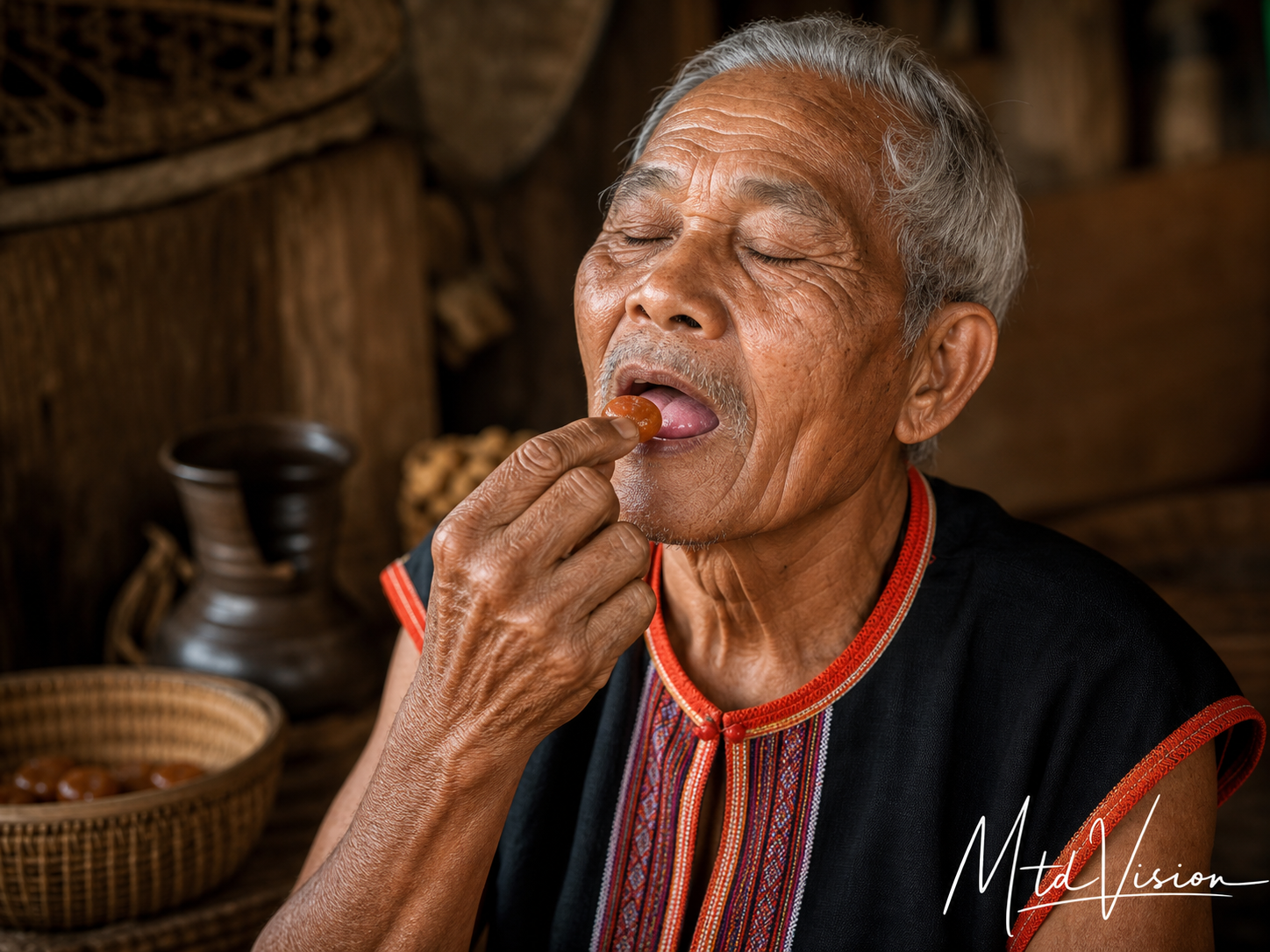 To dissolve in one's mouth.