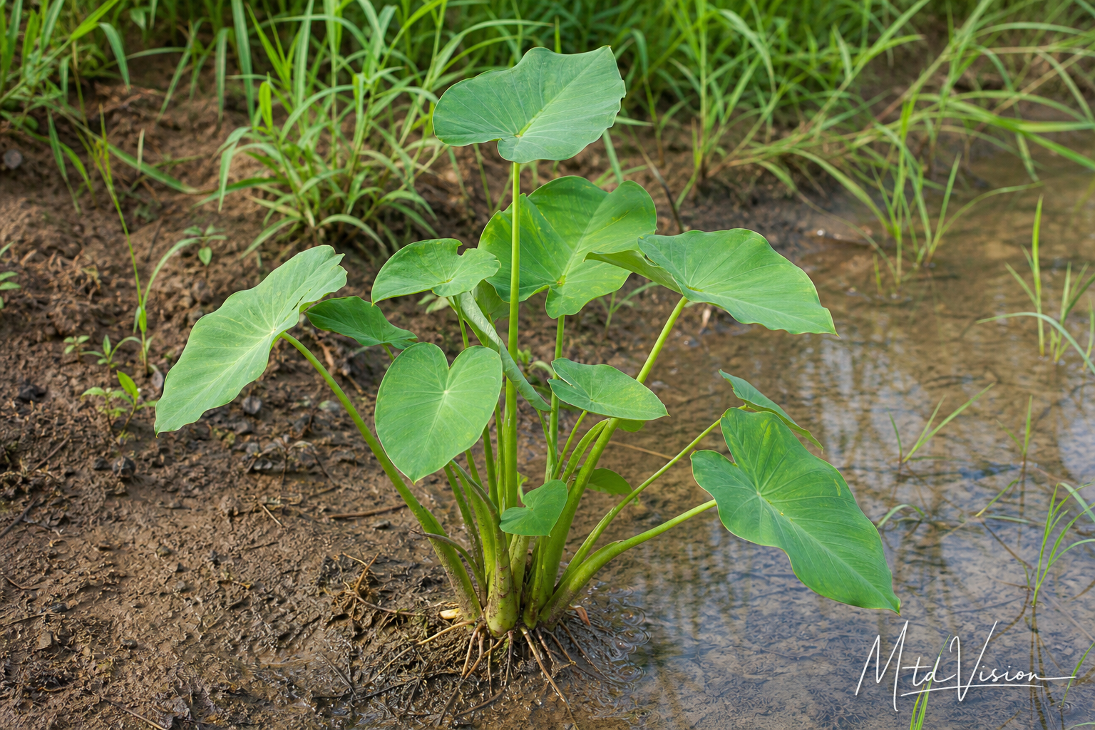 Small water-taro plant (ana êbua).