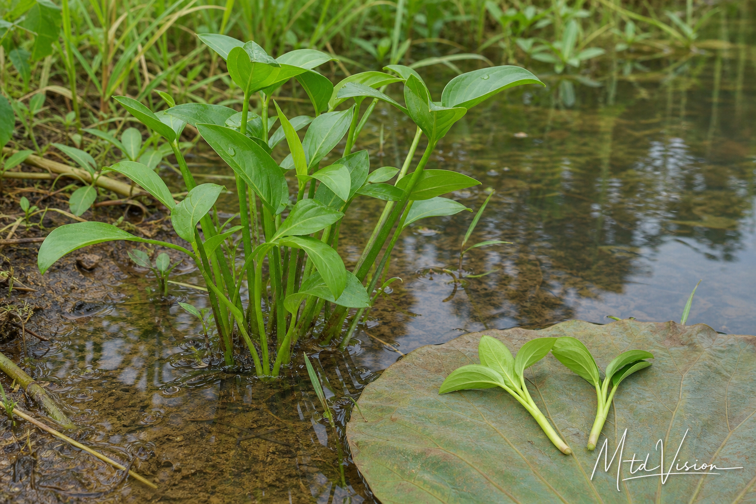 Edible plant growing in wet places (ana ksăm).