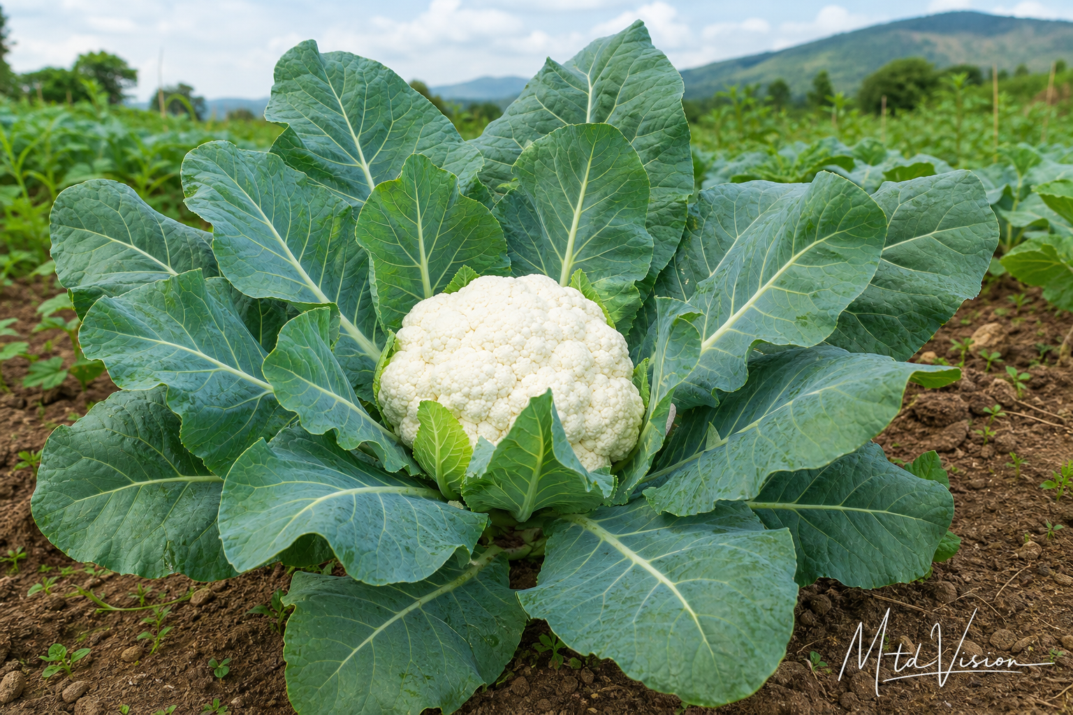 Cauliflower plant (ana mnga djam bei đŭng).