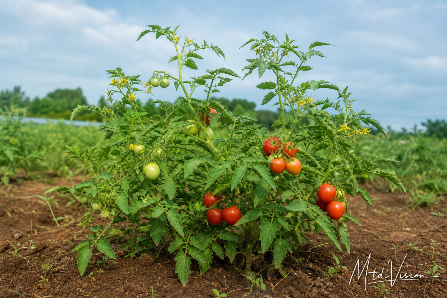 Tomato plant (ana trŏng drun).