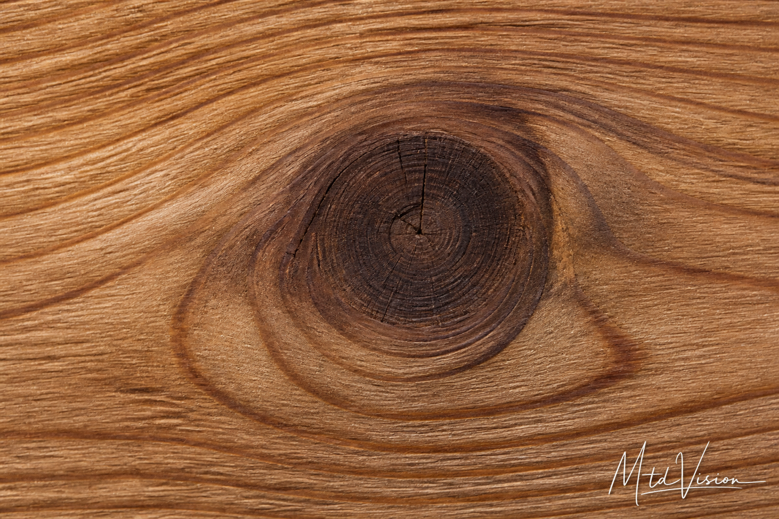 Knot in wood.
