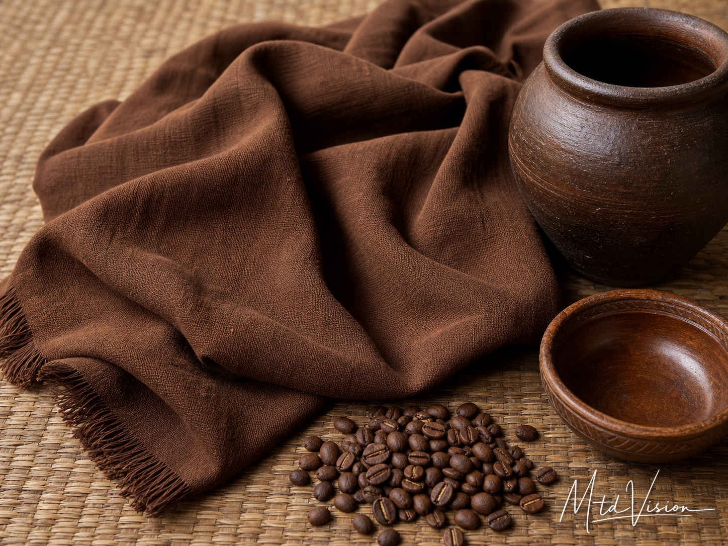 Brown; the color brown.
