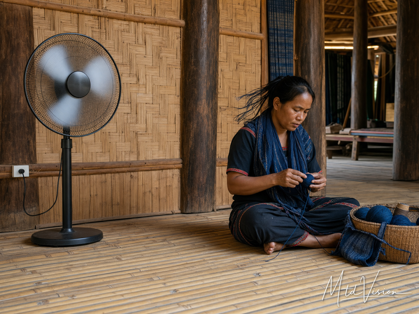 Electric fan.