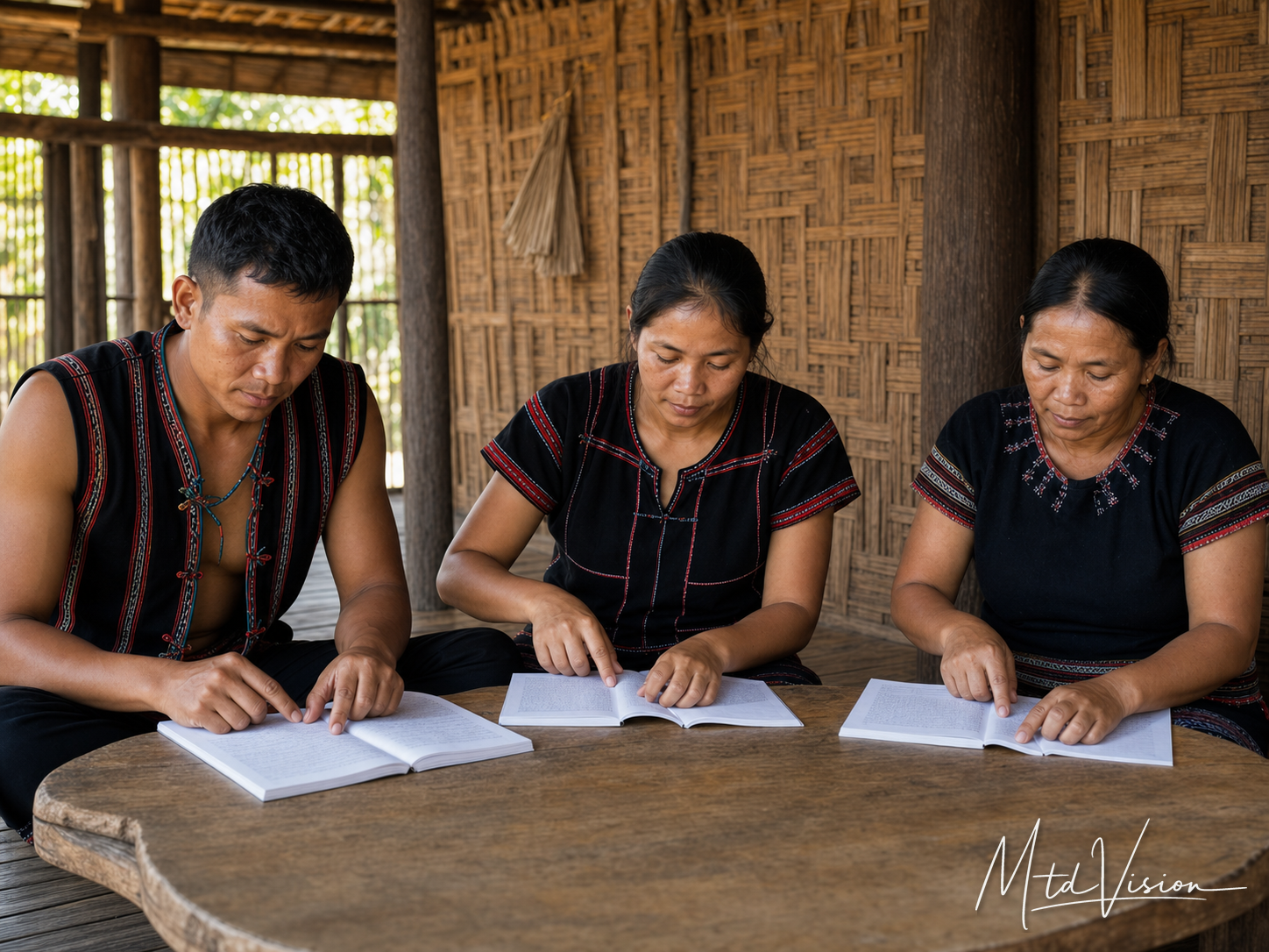 bi dlăng: To read (plural).