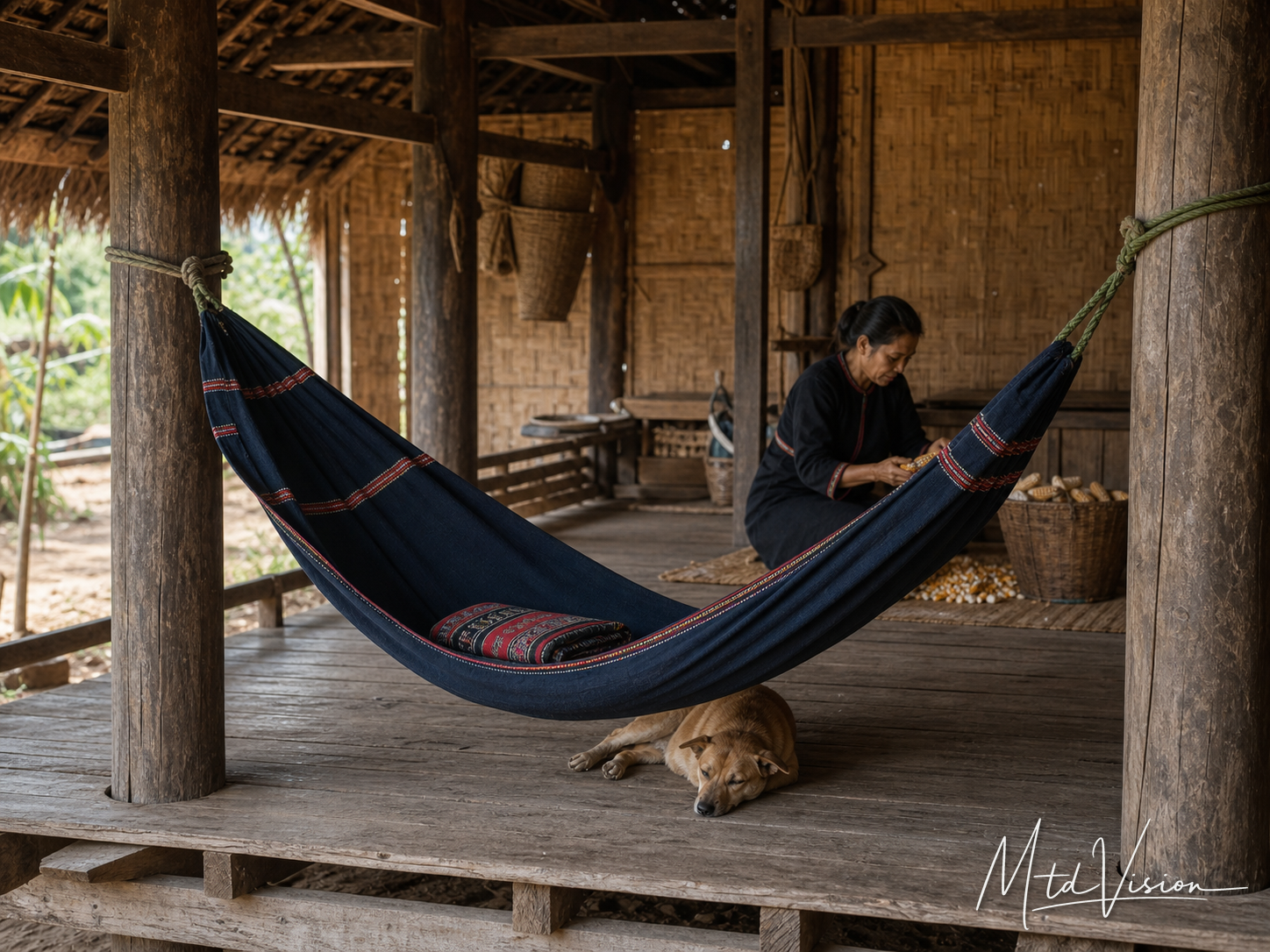 Hammock; swing.